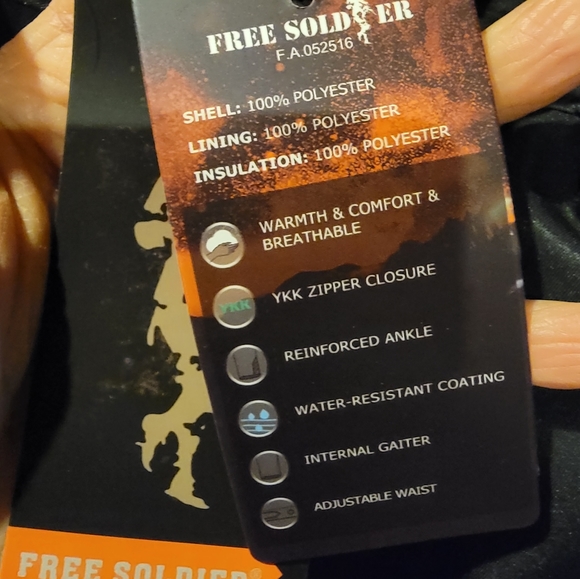 Ladies medium SNOW COLD weather pants  FREE SOLDIER brand - Picture 2 of 11